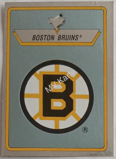 1990-91 Panini Album Stickers - [Base] #12 Boston Bruins Team