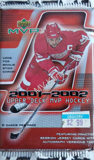 2001-02 Upper Deck MVP Hobby balíček