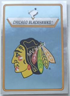 1990-91 Panini Album Stickers - [Base] #195 Chicago Blackhawks (Black Hawks) Team