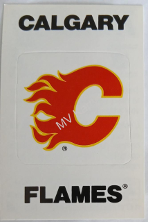 1989-90 Panini Album Stickers - [Base] #353 Team Logo - Calgary Flames