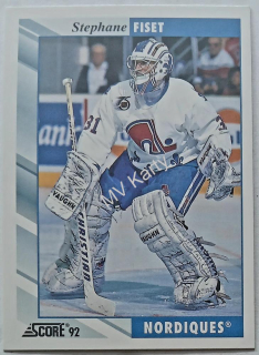 1992-93 Score - [Base] #354 Stephane Fiset