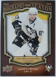 2009-10 Upper Deck Biography of a Season - [Base] #BOS6 Sidney Crosby
