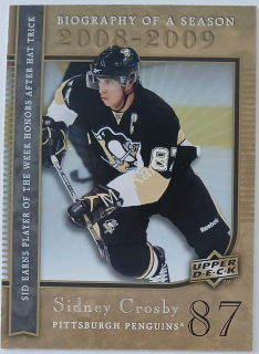 2008 Upper Deck Biography of a Season - [Base] #BS13 Sidney Crosby