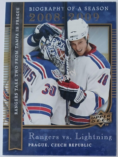 2008 Upper Deck Biography of a Season - [Base] #BS6 Rangers vs. Lightning (Henrik Lundqvist)