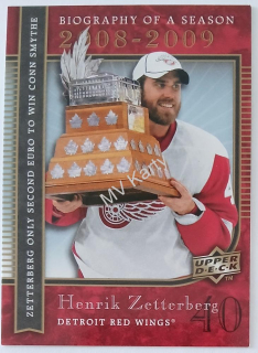 2008 Upper Deck Biography of a Season - [Base] #BS2 Henrik Zetterberg