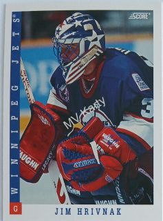 1993-94 Score - [Base] - American #201 Jim Hrivnak