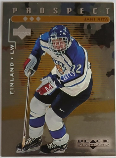 1998-99 Upper Deck Black Diamond - [Base] - Triple Diamond #97  Prospect - Jani Rita #/1,000