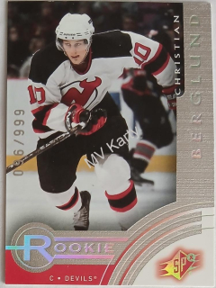 2001-02 SPx - [Base] #209  Rookie - Christian Berglund #/999
