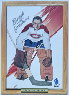 2003-04 In the Game Be A Player Memorabilia - Brush with Greatness - Draw #_JAPL Jacques Plante