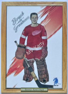 2003-04 In the Game Be A Player Memorabilia - Brush with Greatness - Draw #_TESA Terry Sawchuk