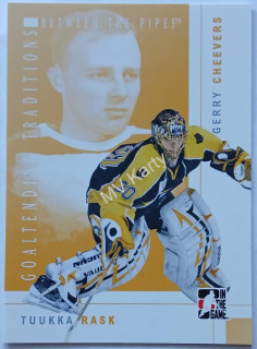 2007-08 In the Game Between the Pipes - Goaltending Traditions #GT-09  Tuukka Rask, Gerry Cheevers