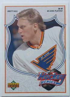 1991-92 Upper Deck - Hockey Heroes Brett Hull #6 Brett Hull