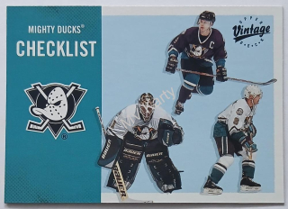 2000-01 Upper Deck Vintage - [Base] #11 - Anaheim Ducks (Mighty Ducks of Anaheim) Team
