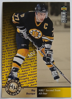 1995-96 Upper Deck Collector's Choice - [Base] #385 Hardware Heroes - Ray Bourque