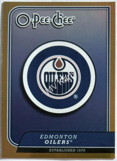2008-09 O-Pee-Chee - Team Checklist #CL12 Edmonton Oilers Team