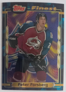 1995-96 Peter Forsberg Topps finest (Samolepka)