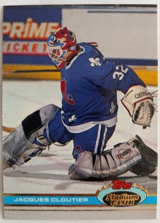 1991-92 Topps Stadium Club - [Base] #166 Jacques Cloutier