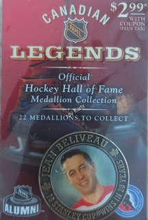 2004 Canadian Legends Medallion Collection - Jean Beliveau mince