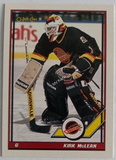 1991-92 O-Pee-Chee - [Base] #221 Kirk McLean