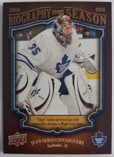 2009-10 Upper Deck Biography of a Season - [Base] #BOS24 Jean-Sebastien Giguere