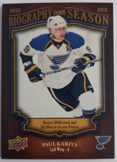 2009-10 Upper Deck Biography of a Season - [Base] #BOS27 Paul Kariya