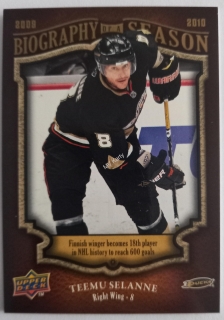 2009-10 Upper Deck Biography of a Season - [Base] #BOS28 Teemu Selanne
