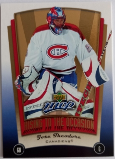 2005-06 Upper Deck MVP - Rising to the Occasion #RO10 Jose Theodore