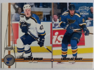 2000-01 Pacific Blues Hockey Card #355 D.Bekar Rookie/L.Nagy