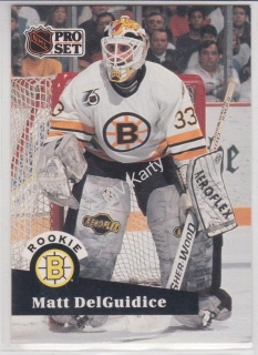 1991-92 Pro Set - [Base] #521 - Matt DelGuidice