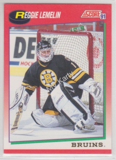 1991-92 Score - [Base] - Canadian English #127 - Reggie Lemelin