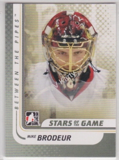 2010-11 In the Game Between the Pipes - [Base] #126 - Mike Brodeur