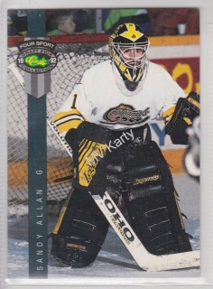 1992 Classic Four Sport Draft Pick Collection - [Base] #168 - Sandy Allan