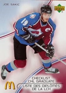 2005-06 Upper Deck McDonald's - CHL Graduates  Checklists set (6 karet)