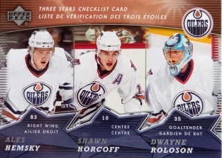 2007-08 Upper Deck McDonald's - Three Stars Checklist set (6 karet)