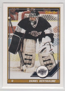 1991-92 O-Pee-Chee - [Base] #313 - Daniel Berthiaume
