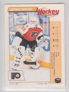 1992-93 Panini Album Stickers - [Base] #183 - Dominic Roussel