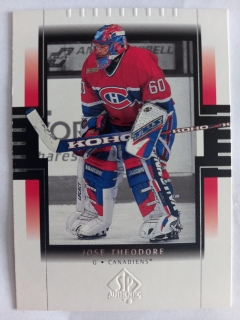 1999-00 SP Authentic - [Base] #45 Jose Theodore