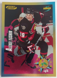 1994-95 Score - [Base] - Gold Line Pinnacle Punched #253 Alexei Yashin