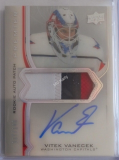 2020-21 Upper Deck Premier - Acetate Rookie Auto Patch #AR-VV  Vitek Vanecek #/149