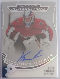 2020-21 Upper Deck Ultimate Collection - Ultimate Introductions - Autographs #UI-19 - Vitek Vanecek