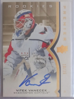 2020-21 Upper Deck Premier Gold Spectrum #63 - Vitek Vanecek /35