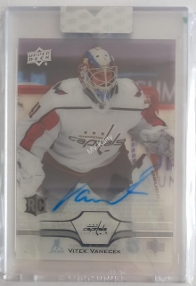 2020-21 UD CLEAR CUT AUTOGRAPH RC ROOKIE CC-VV VITEK VANECEK