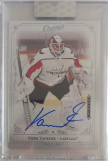 2020-21 Upper Deck Clear Cut - Champs Autographs #C-VV  Rookies - Vitek Vanecek