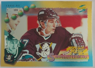 1994-95 Score - [Base] - Gold Line Pinnacle Punched #128 Stephan Lebeau
