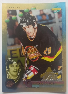 1994-95 Score - [Base] - Gold Line Pinnacle Punched #9 Gino Odjick