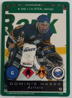 1995-96 Playoff One on One Challenge - [Base] #12 Dominik Hasek