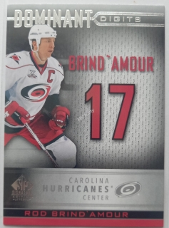 2020-21 Upper Deck SP Signature Edition Legends - Dominant Digits #DD-10 Rod Brindamour