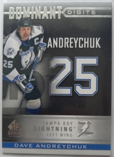 2020-21 Upper Deck SP Signature Edition Legends - Dominant Digits #DD-7 Dave Andreychuk