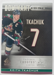 2020-21 Upper Deck SP Signature Edition Legends - Dominant Digits #DD-29 Keith Tkachuk