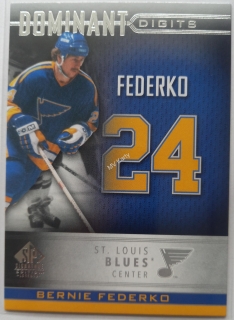 2020-21 Upper Deck SP Signature Edition Legends - Dominant Digits #DD-27 Bernie Federko